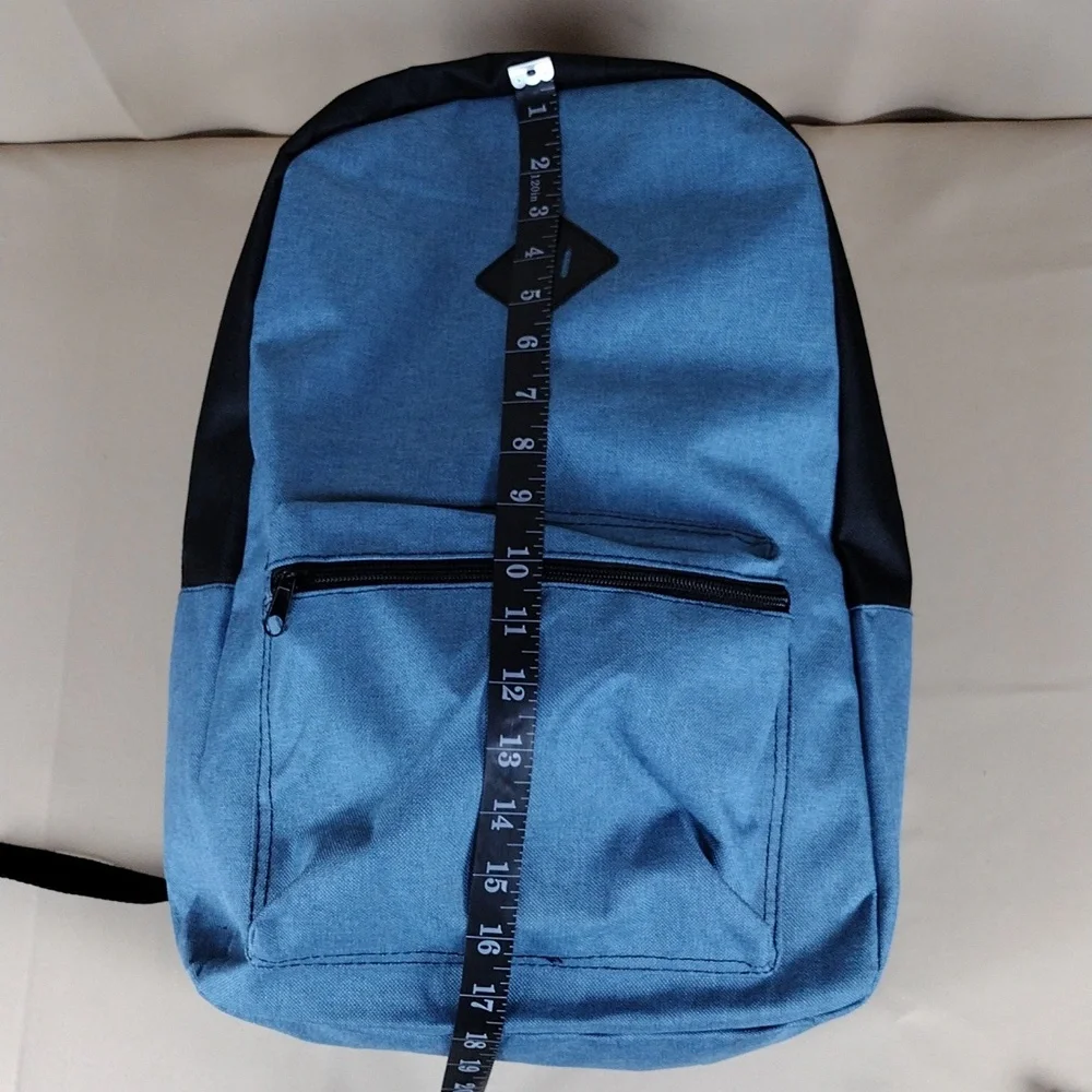 Stylish Blue Black School College Casual Every Day Utility Unisex Backpack